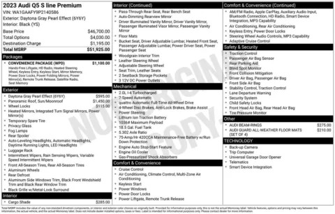 Another view of 2023 Audi Q5 45 S line Premium for sale in Middleburg Heights, OH at Audi Middleburg Heights