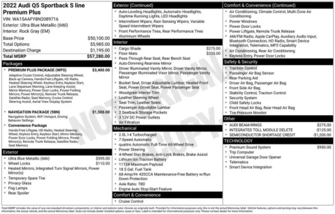 Another view of 2022 Audi Q5 Sportback 45 S line Premium Plus for sale in Middleburg Heights, OH at Audi Middleburg Heights