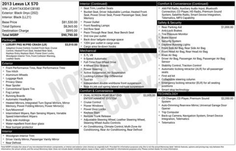 Another view of 2013 Lexus LX 570 for sale in Middleburg Heights, OH at Audi Middleburg Heights