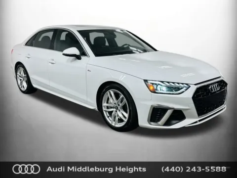 White 2021 Audi A4 45 S line Premium Plus for sale in Middleburg Heights, OH