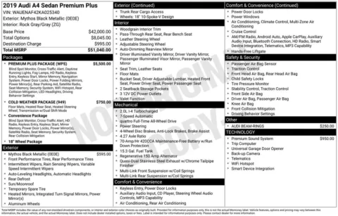 Another view of 2019 Audi A4 2.0T Premium Plus for sale in Middleburg Heights, OH at Audi Middleburg Heights