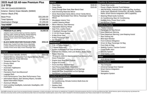 Another view of 2025 Audi Q5 2.0T Premium Plus for sale in Middleburg Heights, OH at Audi Middleburg Heights