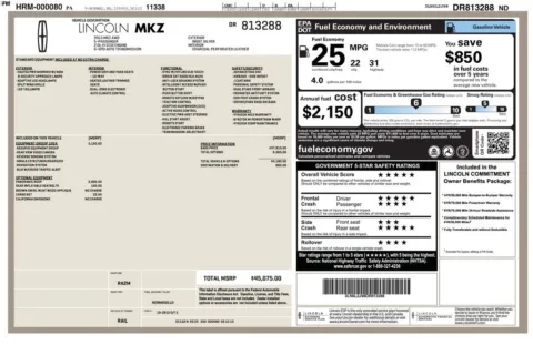 Another view of 2013 Lincoln MKZ for sale in Middleburg Heights, OH at Audi Middleburg Heights