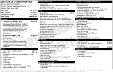 Another view of 2023 Audi Q5 45 S line Premium Plus for sale in Middleburg Heights, OH at Audi Middleburg Heights