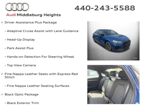 More photos of 2026 Audi S3 2.0T at Audi Middleburg Heights, OH