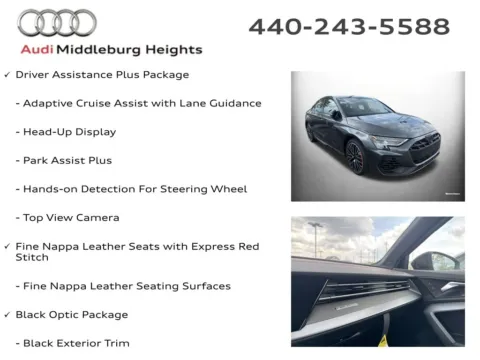 More photos of 2026 Audi S3 2.0T at Audi Middleburg Heights, OH
