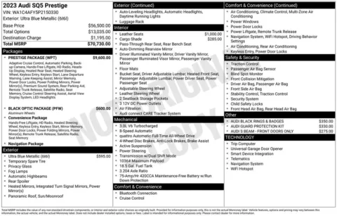 Another view of 2023 Audi SQ5 Prestige for sale in Middleburg Heights, OH at Audi Middleburg Heights