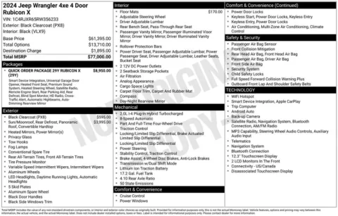 Another view of 2024 Jeep Wrangler Rubicon X 4xe for sale in Middleburg Heights, OH at Audi Middleburg Heights