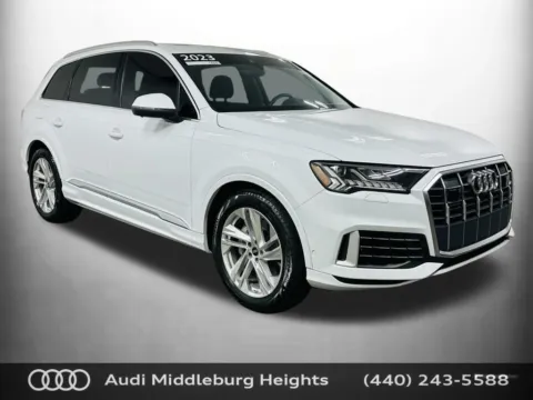 White 2023 Audi Q7 55 Prestige for sale in Middleburg Heights, OH