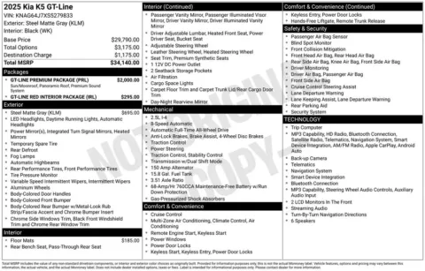 Another view of 2025 Kia K5 GT-Line for sale in Middleburg Heights, OH at Audi Middleburg Heights