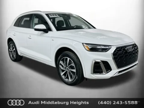 White 2023 Audi Q5 45 S line Premium Plus for sale in Middleburg Heights, OH