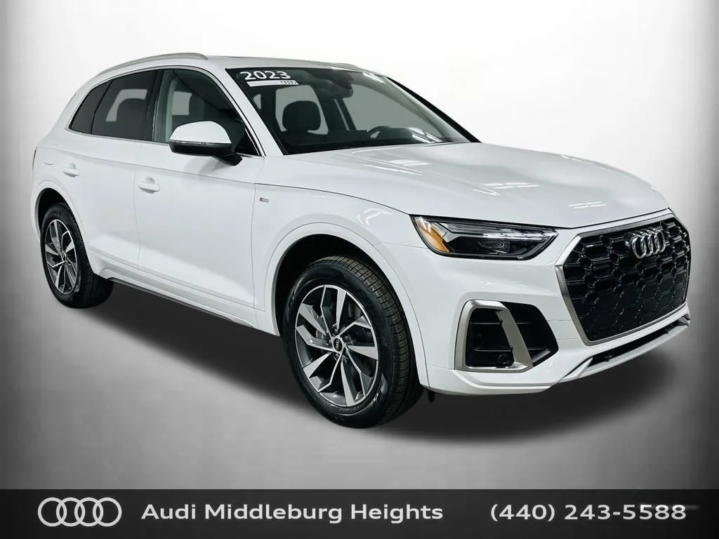 White 2023 Audi Q5 45 S line Premium Plus for sale in Middleburg Heights, OH