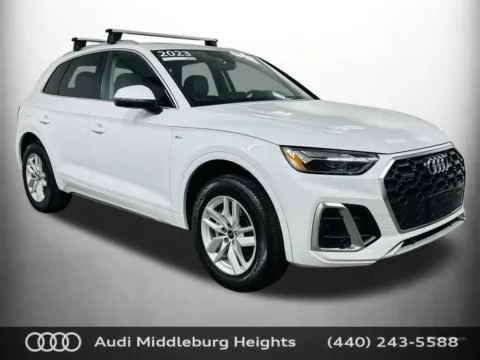 White 2023 Audi Q5 45 S line Premium for sale in Middleburg Heights, OH