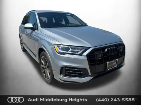 Silver 2023 Audi Q7 45 Premium Plus for sale in Middleburg Heights, OH