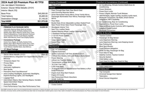 Another view of 2024 Audi Q5 40 Premium Plus for sale in Middleburg Heights, OH at Audi Middleburg Heights