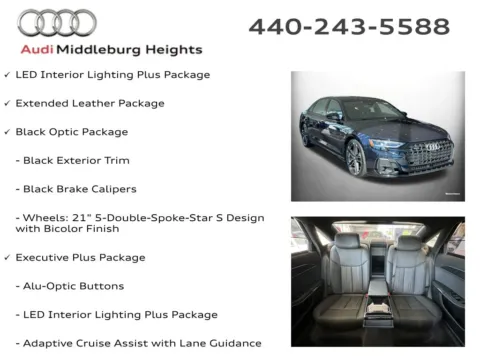 More photos of 2026 Audi A8 L 55 at Audi Middleburg Heights, OH