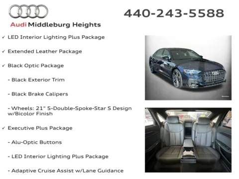 More photos of 2026 Audi A8 L 55 at Audi Middleburg Heights, OH