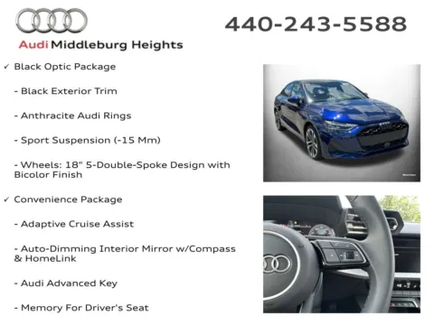More photos of 2026 Audi A3 40 Premium at Audi Middleburg Heights, OH