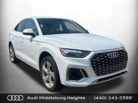 White 2023 Audi Q5 Sportback 45 S line Premium Plus for sale in Middleburg Heights, OH
