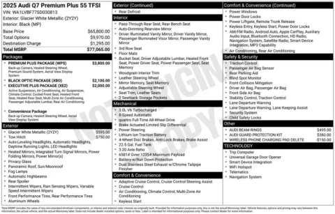 Another view of 2025 Audi Q7 55 Premium Plus for sale in Middleburg Heights, OH at Audi Middleburg Heights