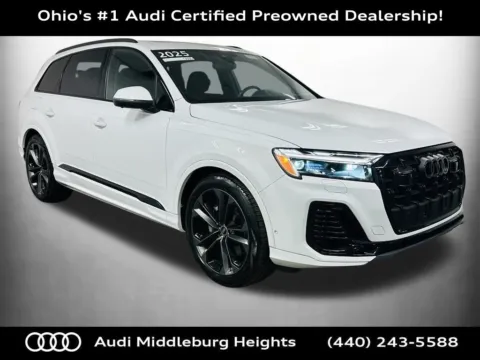 White 2025 Audi Q7 55 Premium Plus for sale in Middleburg Heights, OH