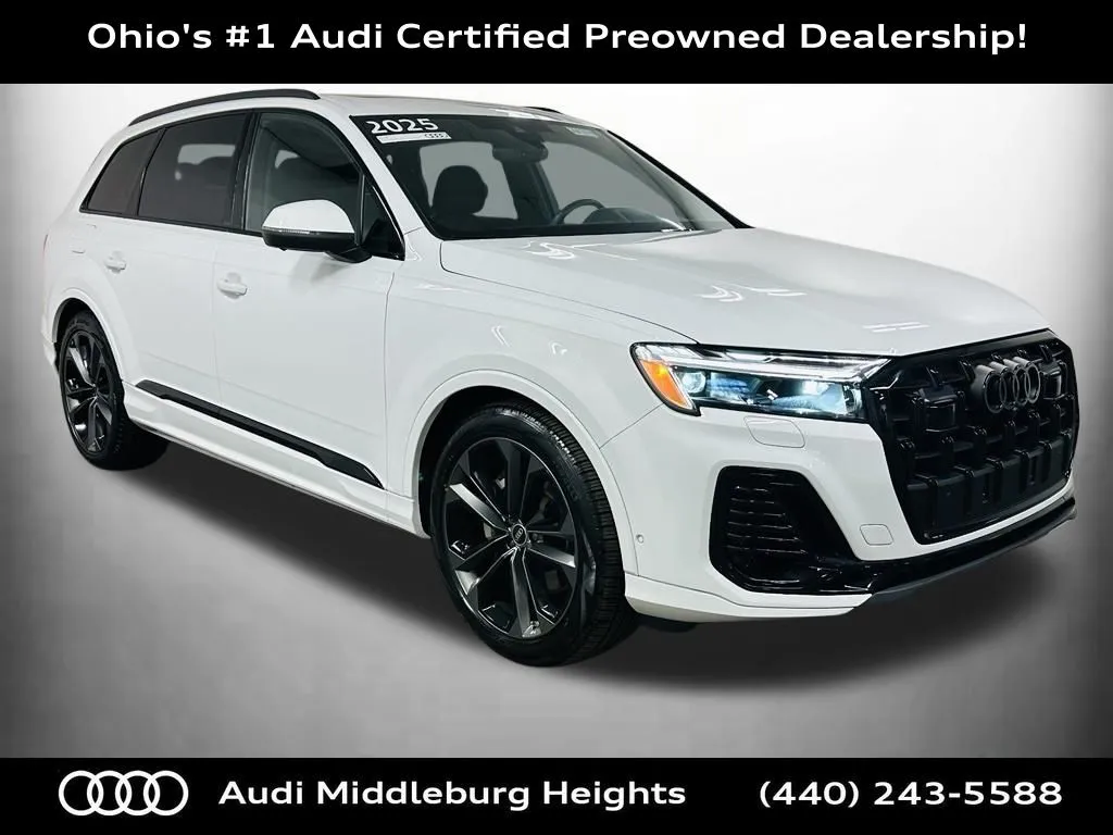 White 2025 Audi Q7 55 Premium Plus for sale in Middleburg Heights, OH