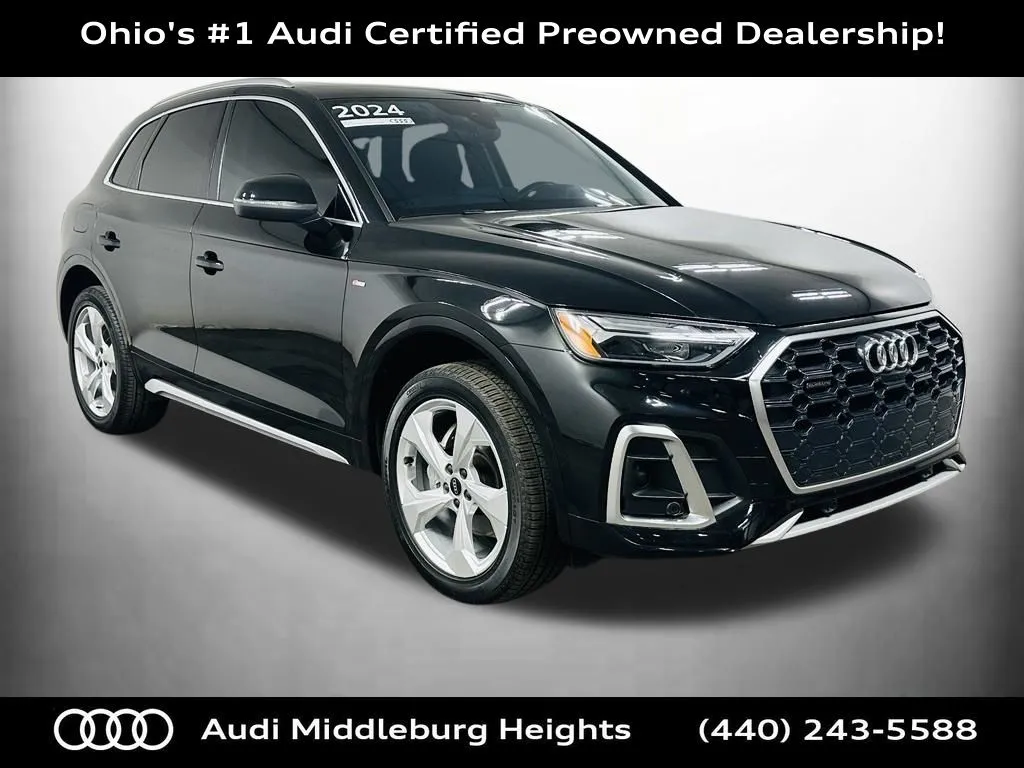 Black 2024 Audi Q5 45 S line Premium Plus for sale in Middleburg Heights, OH