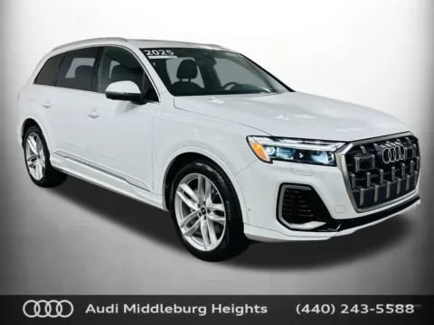 White 2025 Audi Q7 55 Premium Plus for sale in Middleburg Heights, OH