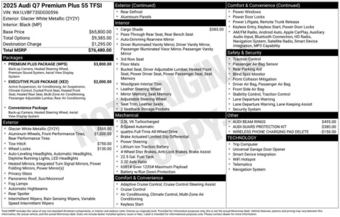 Another view of 2025 Audi Q7 55 Premium Plus for sale in Middleburg Heights, OH at Audi Middleburg Heights