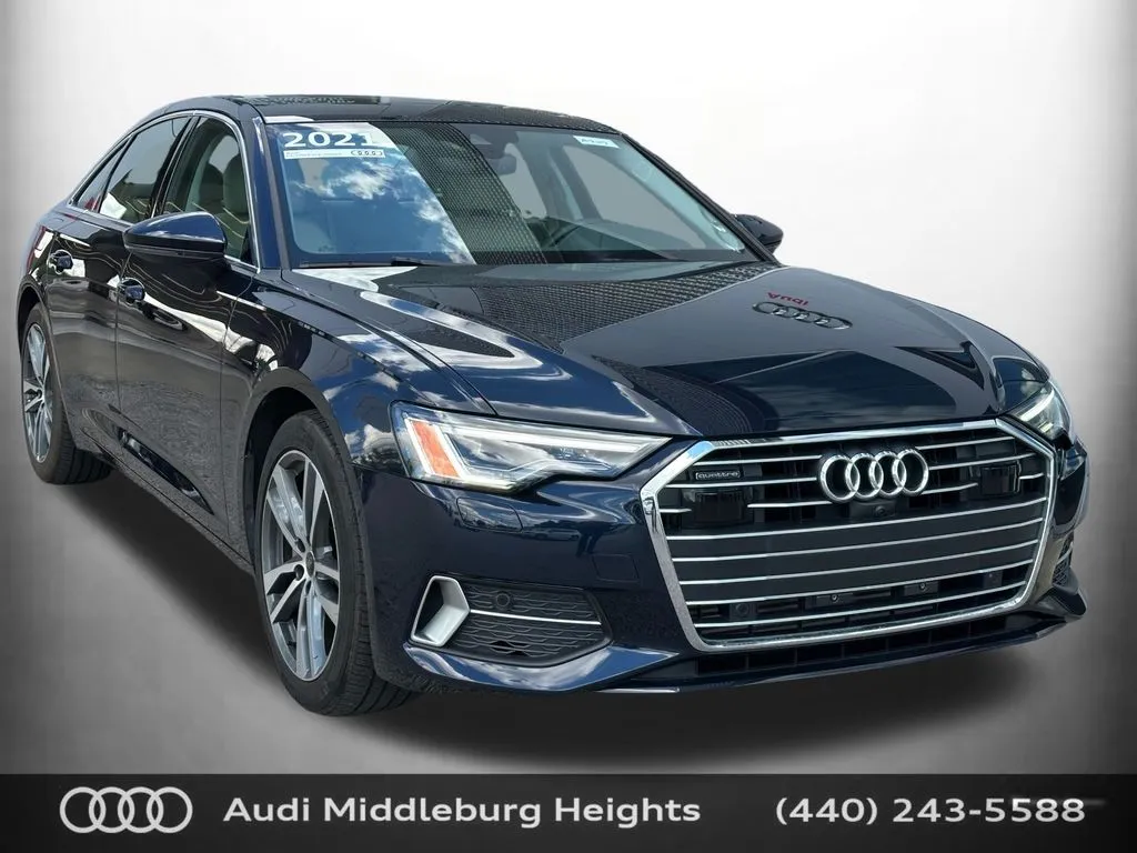 Blue 2021 Audi A6 2.0T Premium Plus for sale in Middleburg Heights, OH