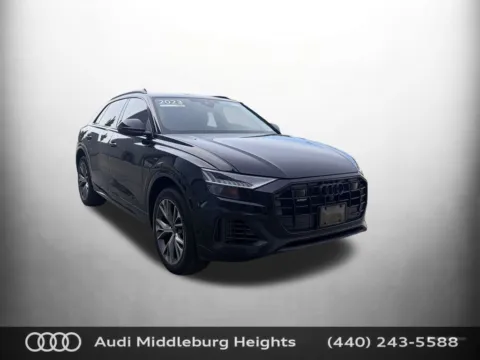 Black 2023 Audi Q8 55 Premium for sale in Middleburg Heights, OH