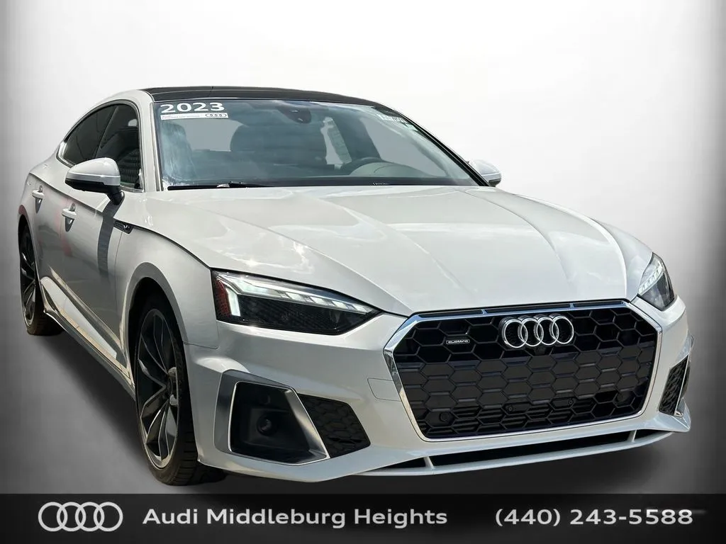 White 2023 Audi A5 Sportback 45 S line Premium Plus for sale in Middleburg Heights, OH