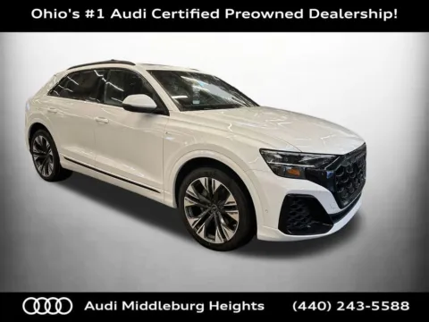 White 2026 Audi Q8 55 Premium Plus for sale in Middleburg Heights, OH