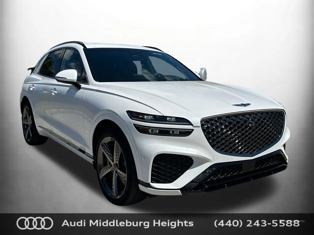 White 2023 Genesis GV70 3.5T Sport Prestige for sale in Middleburg Heights, OH