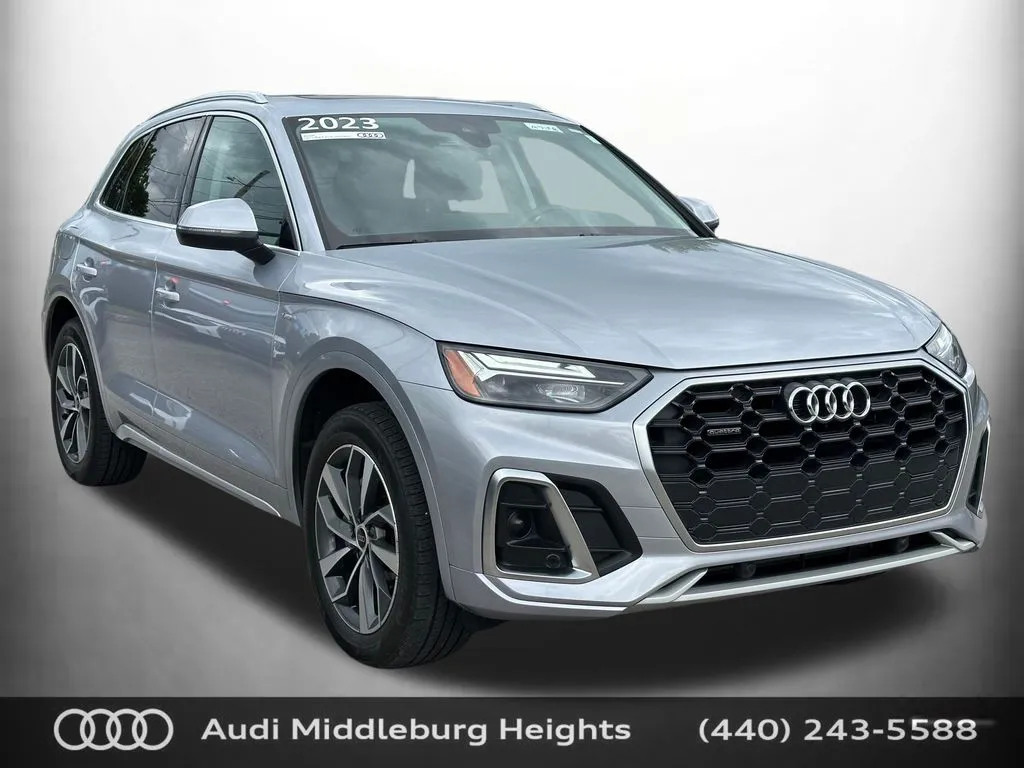 Silver 2023 Audi Q5 45 S line Premium for sale in Middleburg Heights, OH