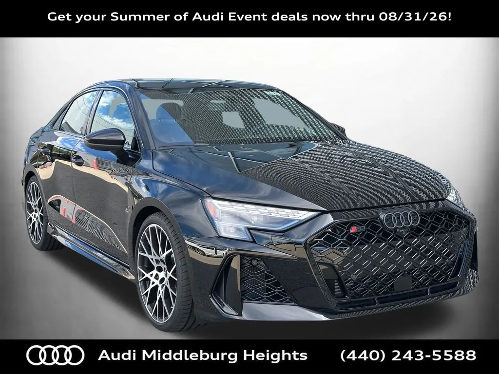 Black 2026 Audi RS 3 2.5T for sale in Middleburg Heights, OH