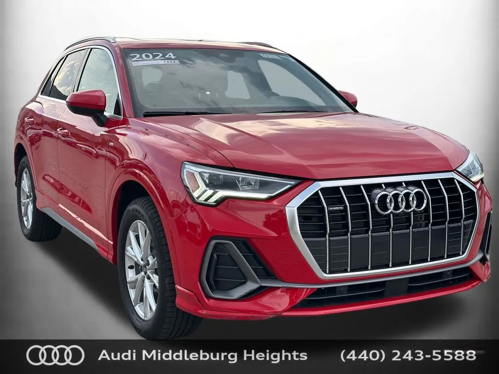 Red 2024 Audi Q3 Premium Plus for sale in Middleburg Heights, OH