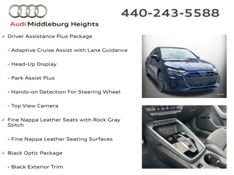 More photos of 2026 Audi S3 2.0T at Audi Middleburg Heights, OH