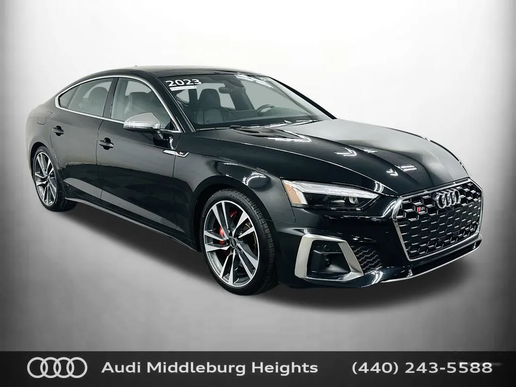 Black 2023 Audi S5 Sportback Premium Plus for sale in Middleburg Heights, OH