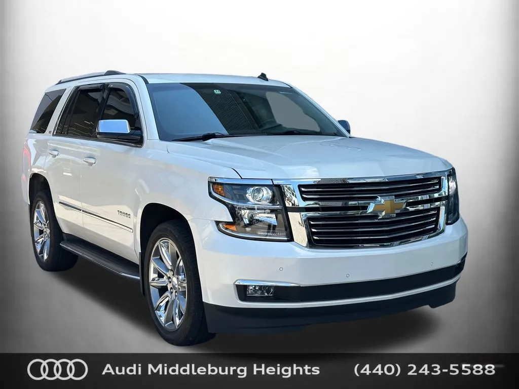White 2015 Chevrolet Tahoe LTZ for sale in Middleburg Heights, OH