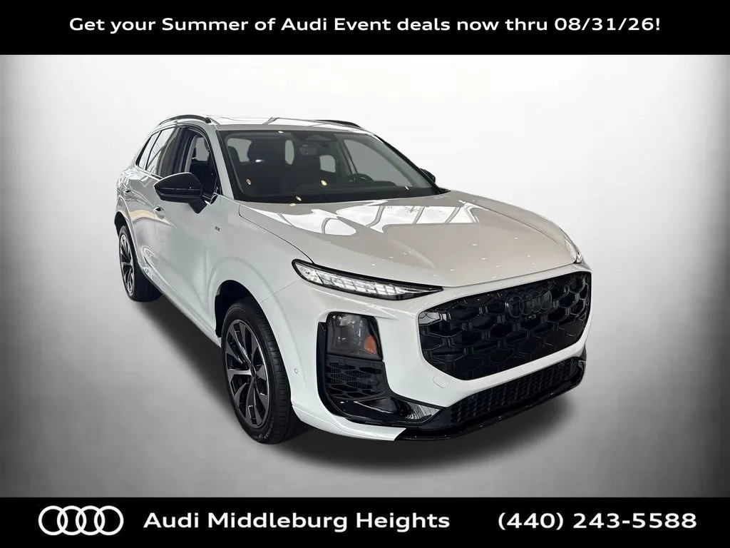 White 2026 Audi Q3 S line for sale in Middleburg Heights, OH