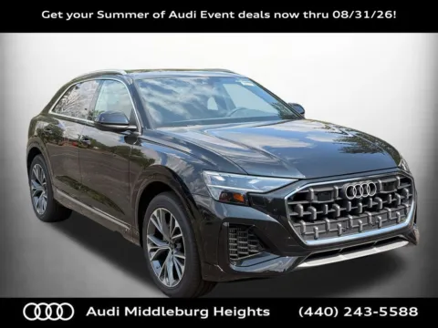 Black 2026 Audi Q8 55 Premium Plus for sale in Middleburg Heights, OH
