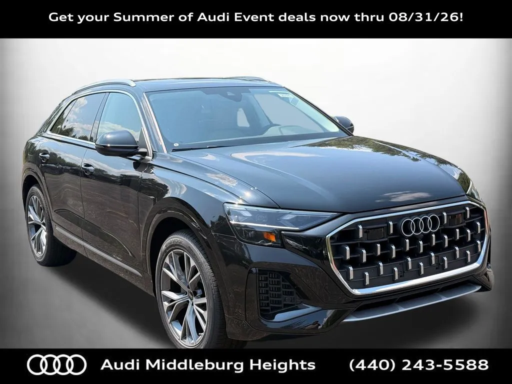 Black 2026 Audi Q8 55 Premium Plus for sale in Middleburg Heights, OH