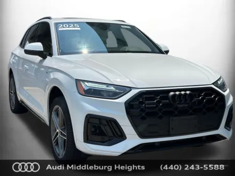 White 2025 Audi Q5 e 55 Premium Plus for sale in Middleburg Heights, OH