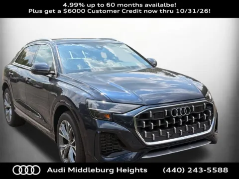 Blue 2026 Audi Q8 55 Premium Plus for sale in Middleburg Heights, OH