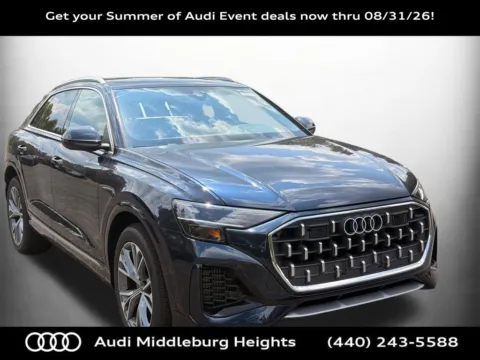 Blue 2026 Audi Q8 55 Premium Plus for sale in Middleburg Heights, OH