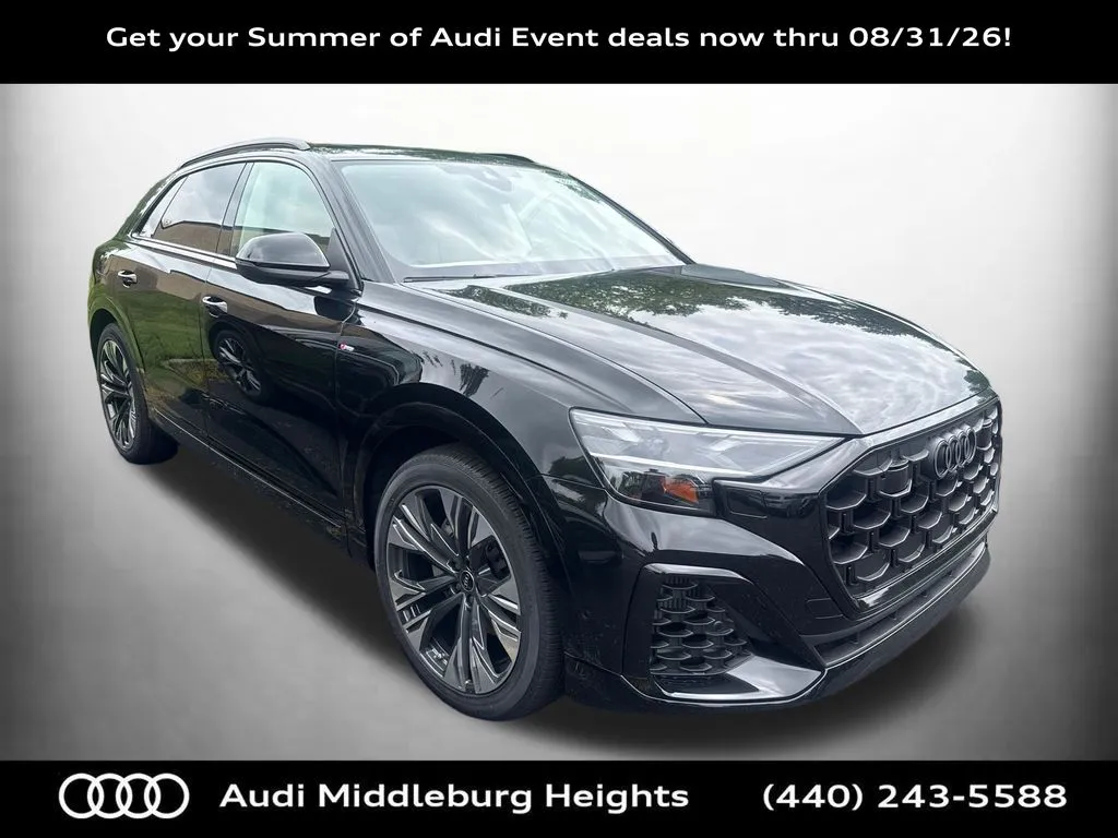 Black 2026 Audi Q8 55 Premium Plus for sale in Middleburg Heights, OH