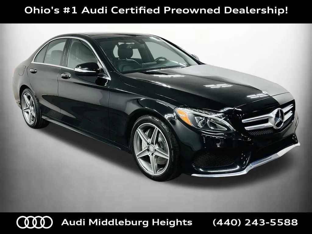 Used 2015 Mercedes-Benz C-Class C400 with VIN 55SWF6GB3FU009755 for sale in Middleburg Heights, OH