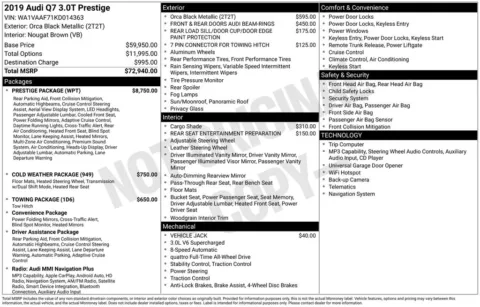 Another view of 2019 Audi Q7 55 Prestige for sale in Middleburg Heights, OH at Audi Middleburg Heights