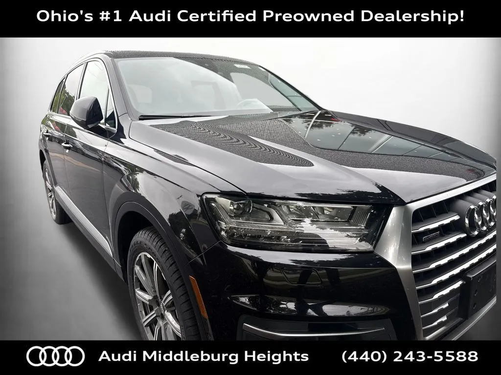 Black 2019 Audi Q7 55 Prestige for sale in Middleburg Heights, OH